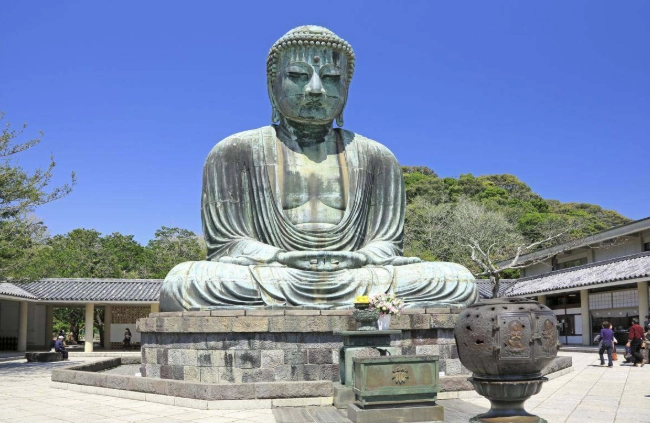 鎌倉大佛冬天