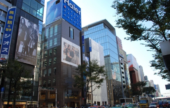 銀座 晚上 逛街