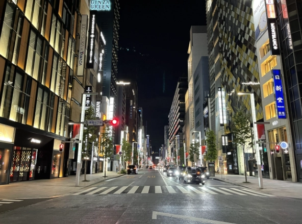 銀座 晚上 逛街