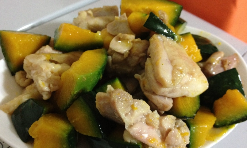 南瓜炒雞柳做法