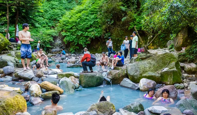 八煙野溪溫泉 晚上