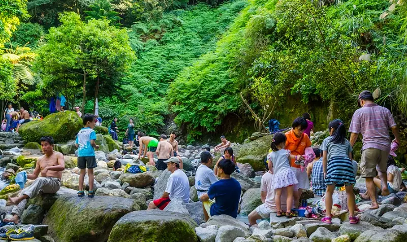 八煙野溪溫泉 晚上