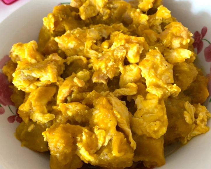 南瓜炒蛋做法