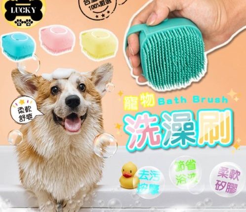 狗狗洗澡刷