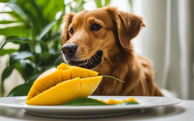 狗吃芒果乾