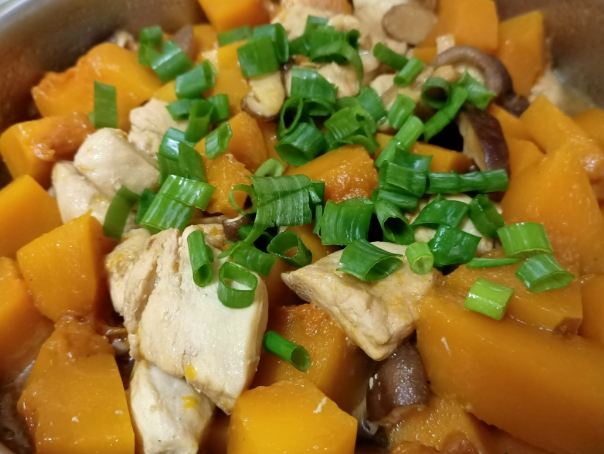 南瓜炒雞肉做法