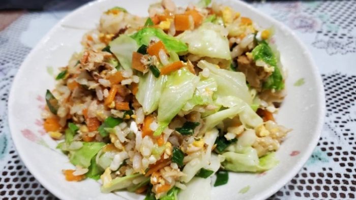 高麗菜炒飯素食 高麗菜炒飯素食