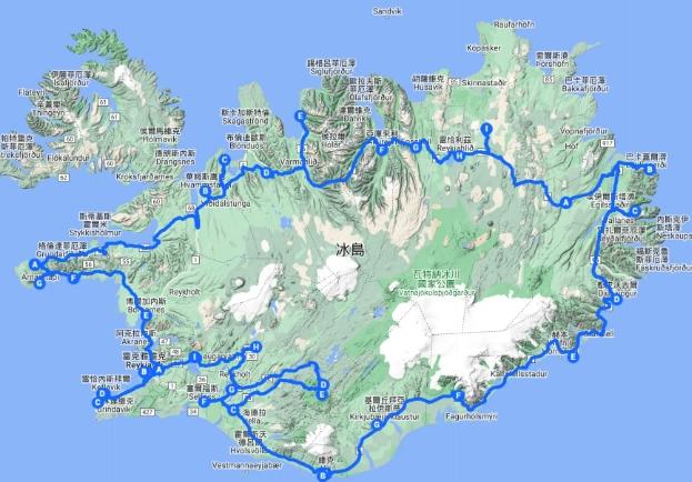 冰島環島路線 冰島環島路線