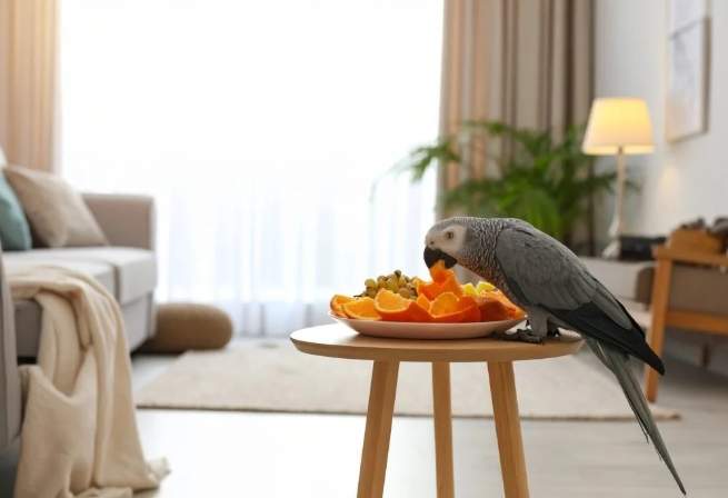 鸚鵡吃芒果 鸚鵡吃芒果