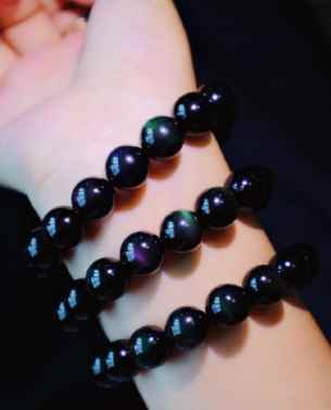 黑曜石左手佩戴 黑曜石左手佩戴