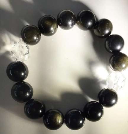 黑曜石左手佩戴 黑曜石左手佩戴