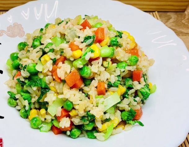 素食炒飯食材