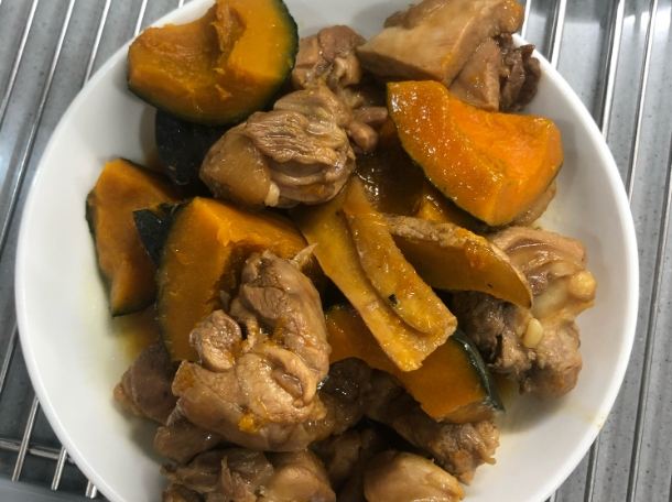 南瓜炒雞肉食譜