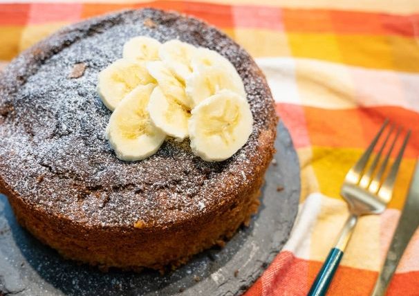 氣炸鍋香蕉蛋糕免打發