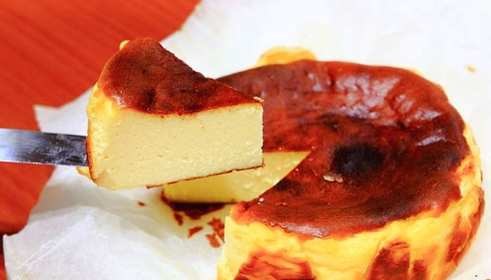 巴斯克乳酪蛋糕沒有凹陷