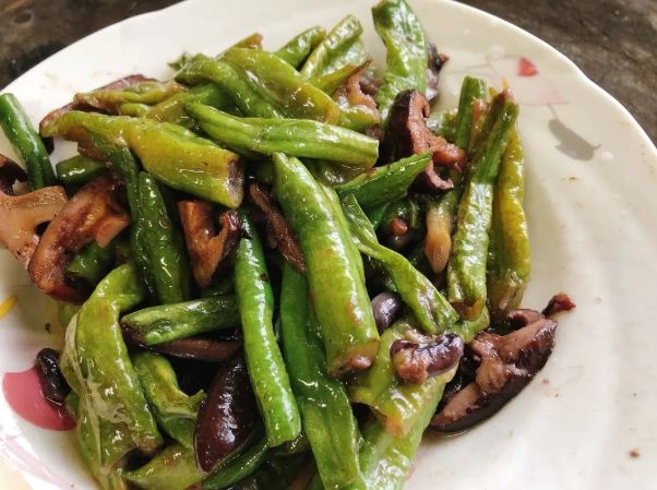 素食長豆菜餚 素食長豆菜餚