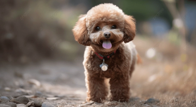 四個月大貴賓餵食