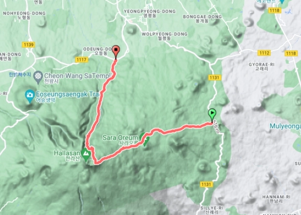 漢拿山路線規劃