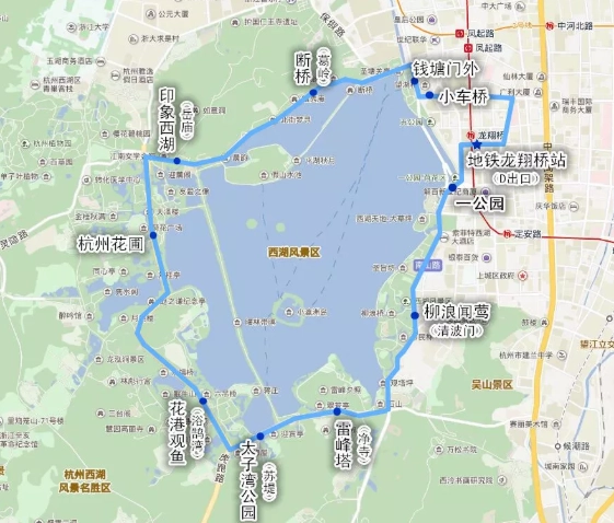 西湖旅遊地圖 西湖旅遊地圖