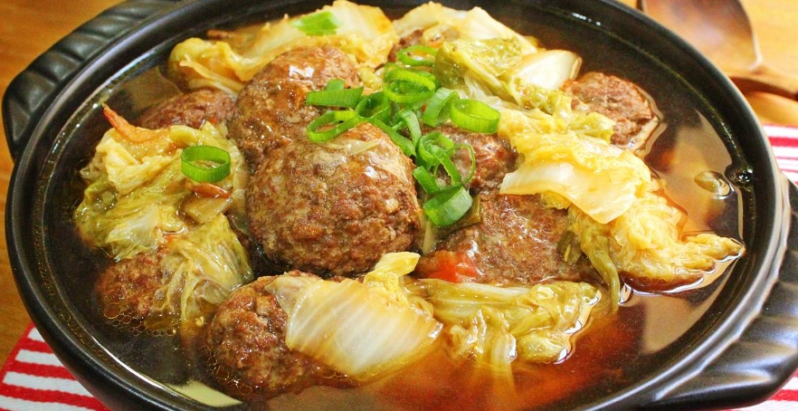紅燒獅子頭白菜滷 食譜