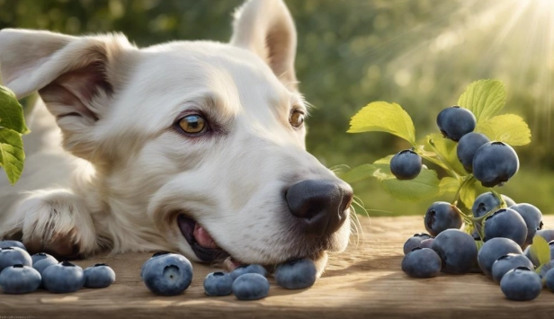 狗狗吃藍莓