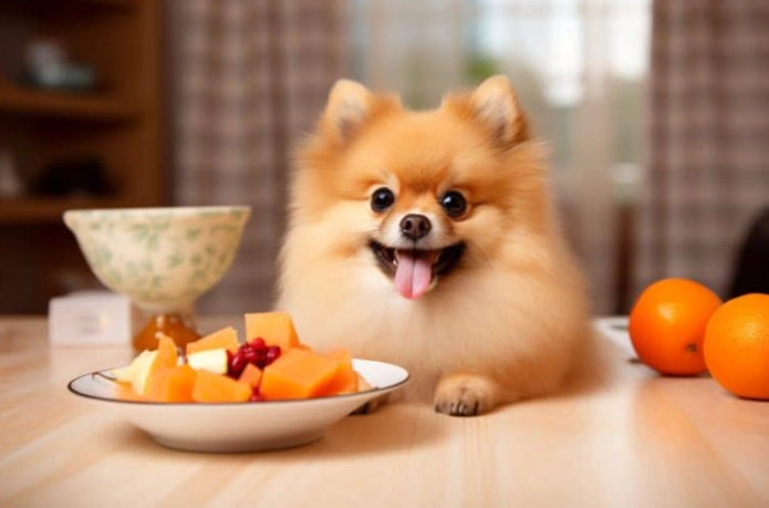 狗狗吃柿子 狗狗吃柿子