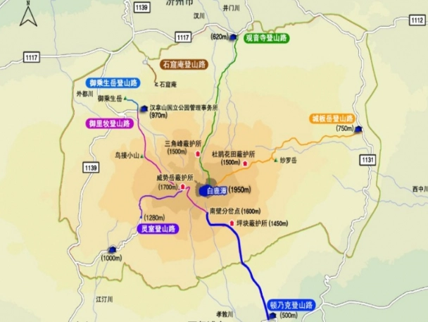 漢拏山 登山路線 漢拏山 登山路線