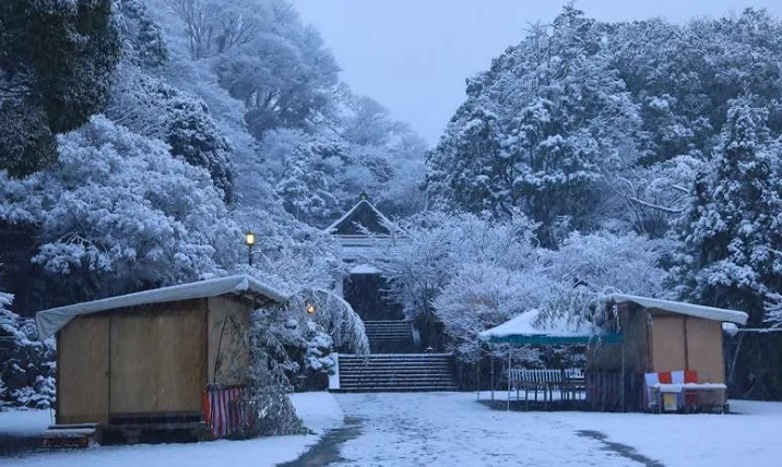 鎌倉下雪