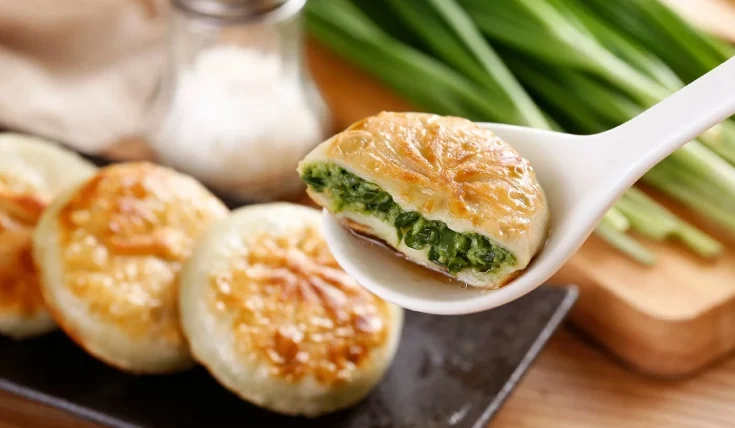 韭菜餡餅熱量