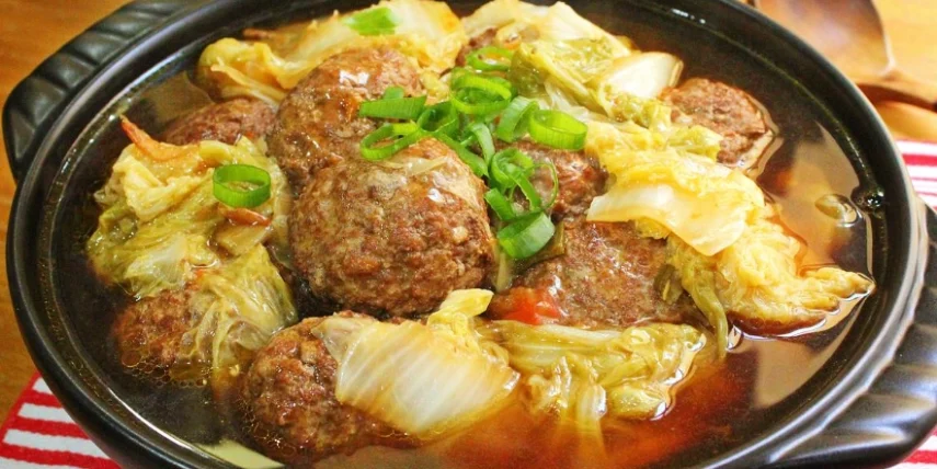 紅燒獅子頭白菜滷